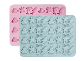 Molde silicona 32 animales marinos